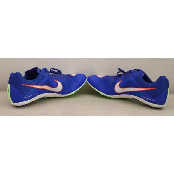 Nike DC8753-401 Men's Sz 11 Blue/Orange Zoom Rival Sprint Track & Field Shoes - Picture 11 of 13